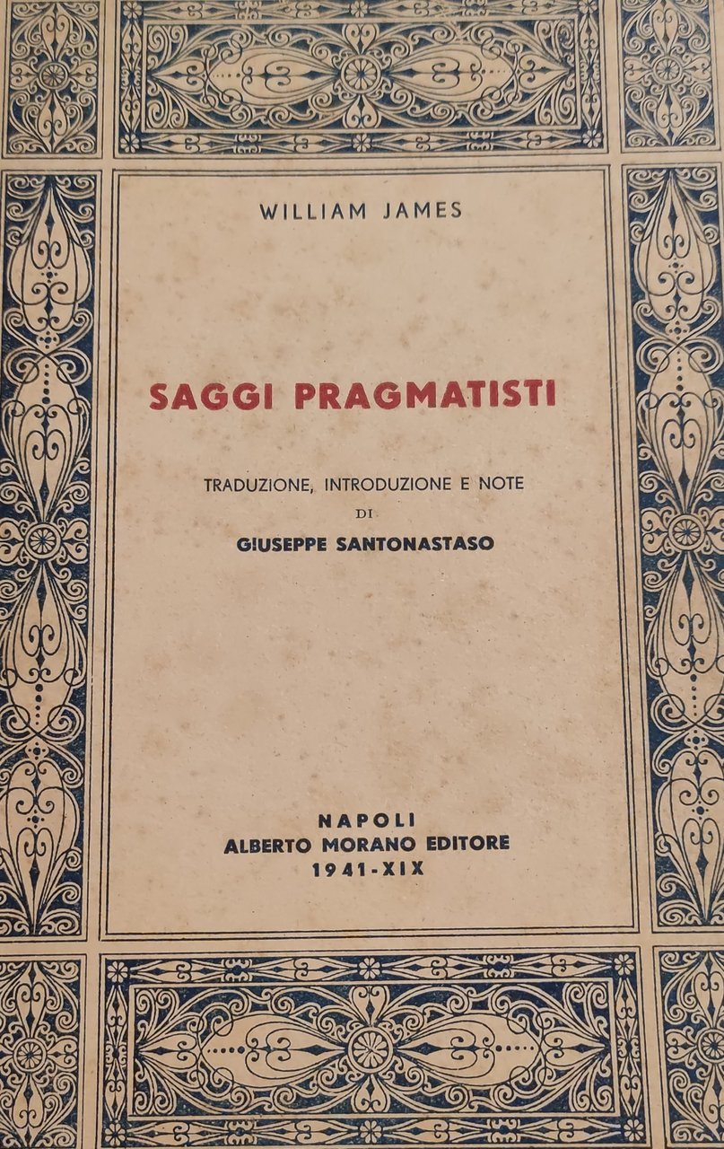 SAGGI PRAGMATISTI