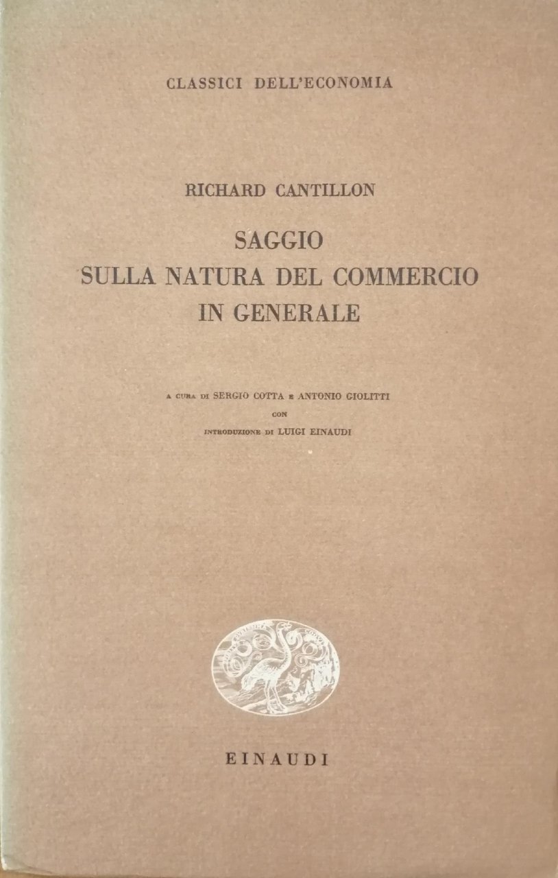 SAGGIO SULLA NATURA DEL COMMERCIO IN GENERALE