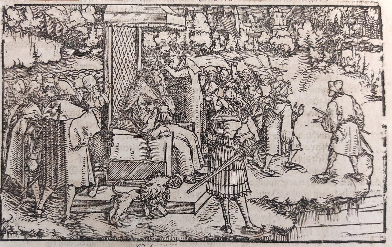 SCENA PER IL "DE REMEDIIS FORTUNAE" DI PETRARCA