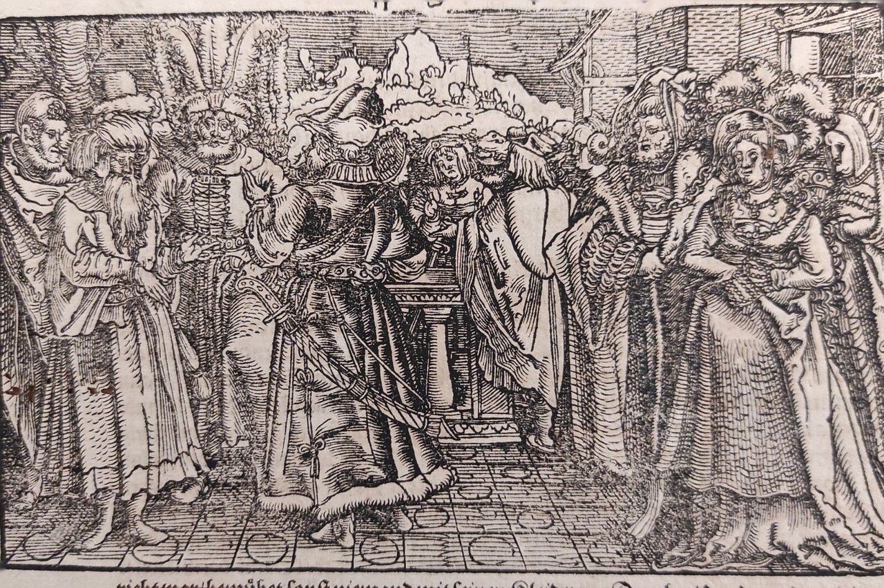 SCENA PER IL "DE REMEDIIS FORTUNAE" DI PETRARCA