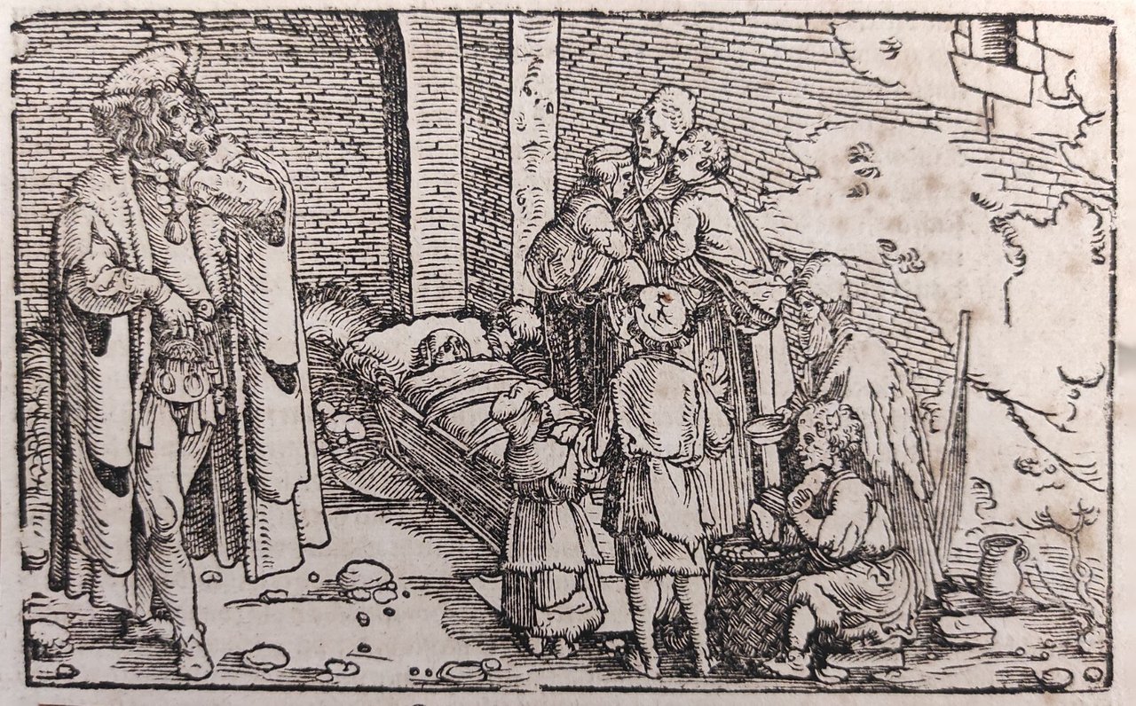 SCENA PER IL "DE REMEDIIS FORTUNAE" DI PETRARCA