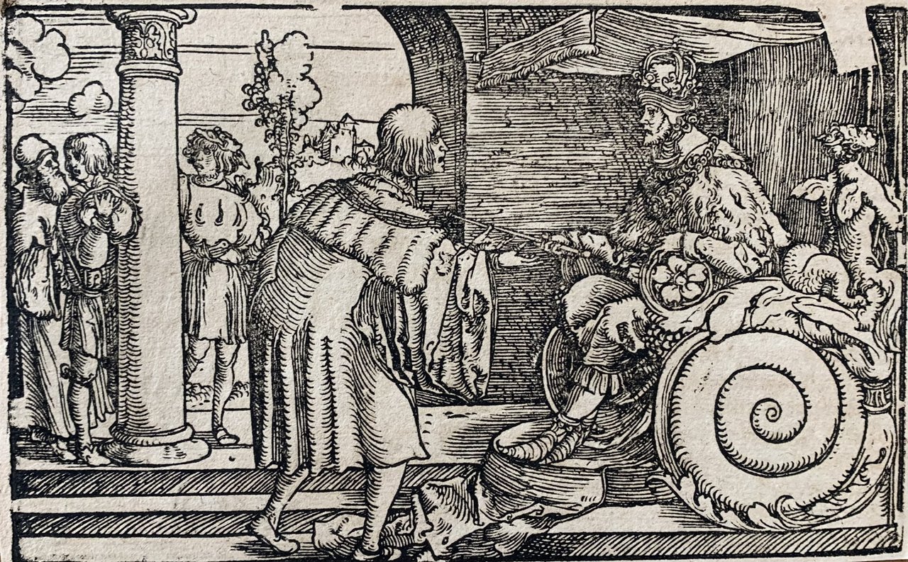 SCENA PER IL "DE REMEDIIS FORTUNAE" DI PETRARCA