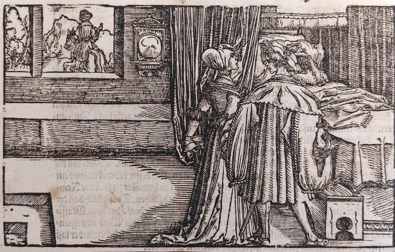 SCENA PER IL "DE REMEDIIS FORTUNAE" DI PETRARCA