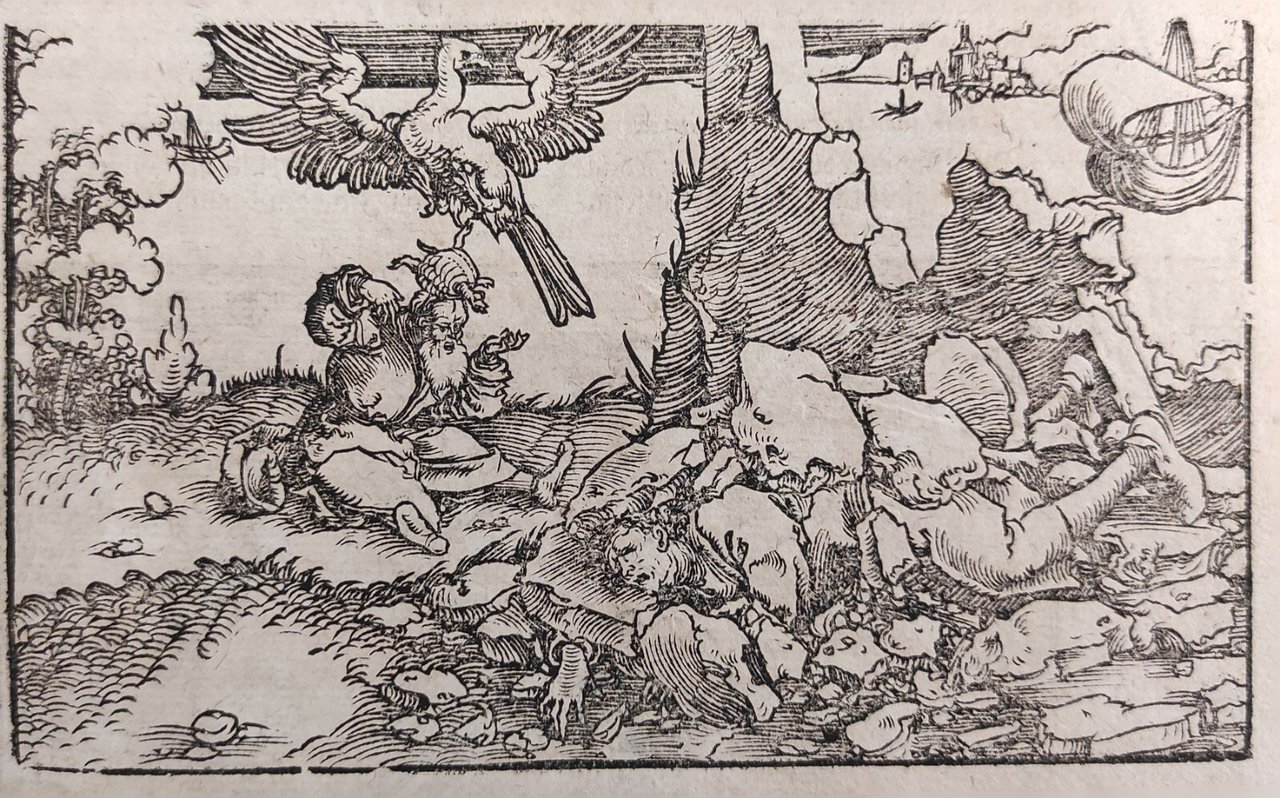 SCENA PER IL "DE REMEDIIS FORTUNAE" DI PETRARCA