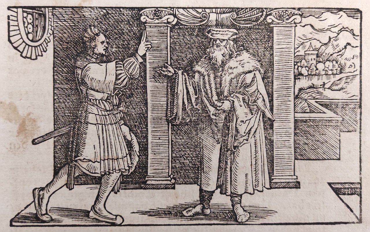 SCENA PER IL "DE REMEDIIS FORTUNAE" DI PETRARCA