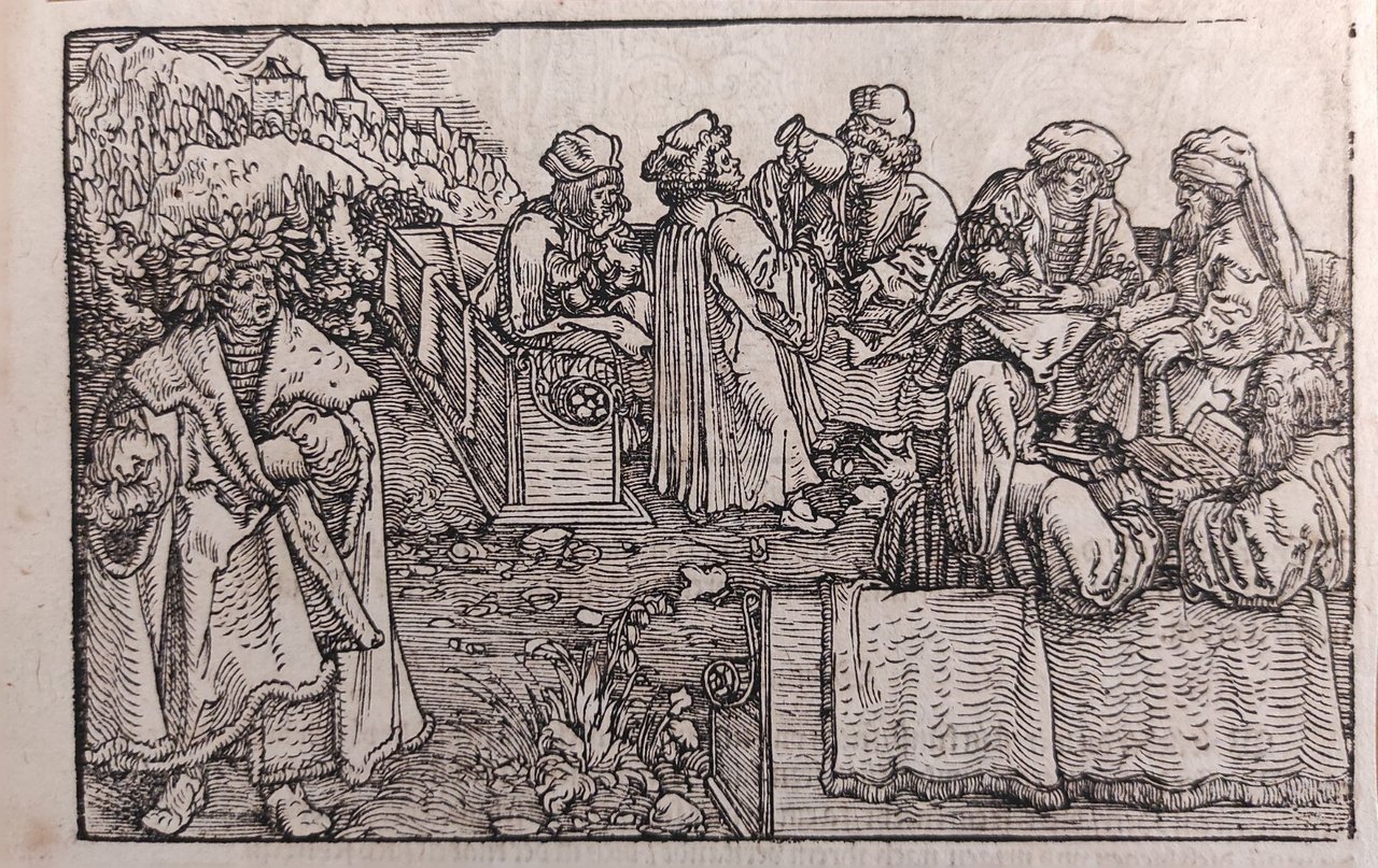 SCENA PER IL "DE REMEDIIS FORTUNAE" DI PETRARCA