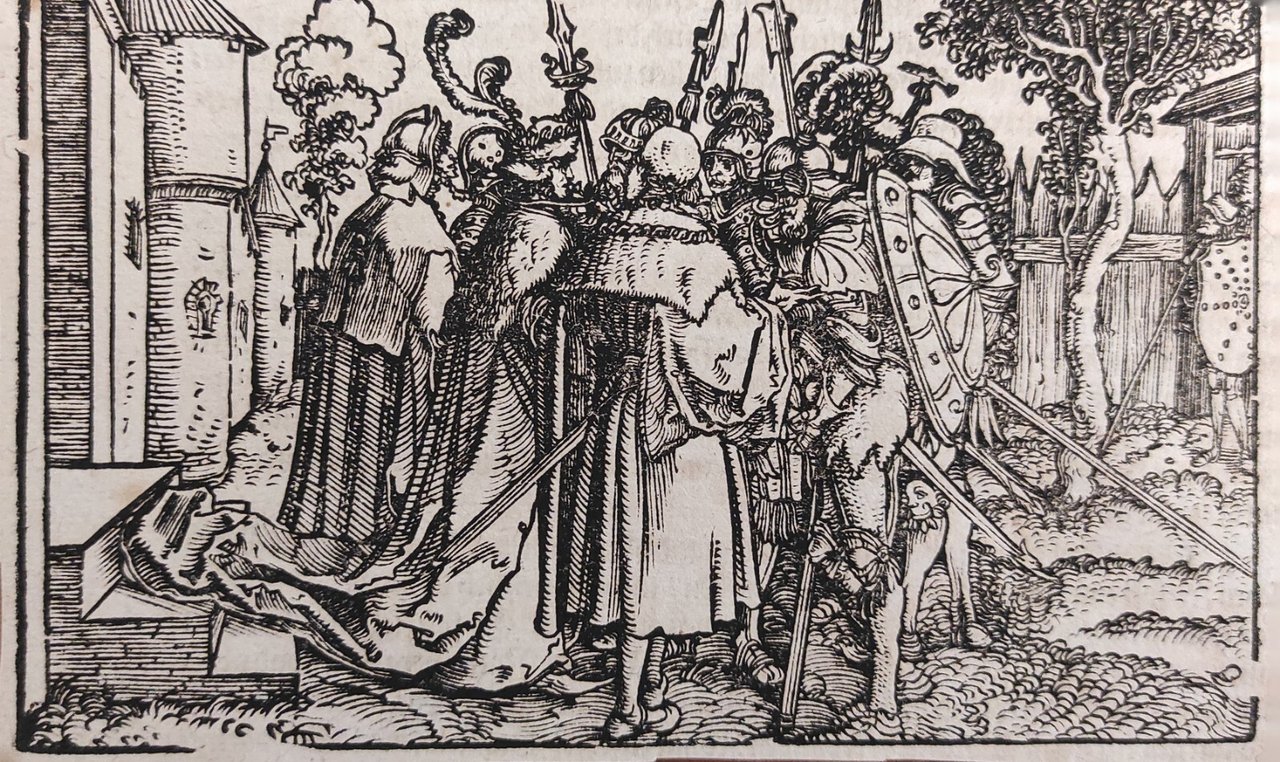 SCENA PER IL "DE REMEDIIS FORTUNAE" DI PETRARCA