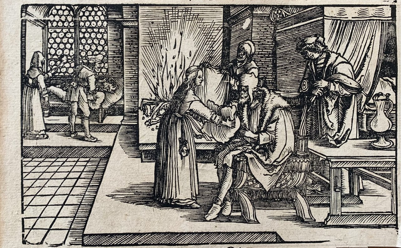 SCENA PER IL "DE REMEDIIS FORTUNAE" DI PETRARCA