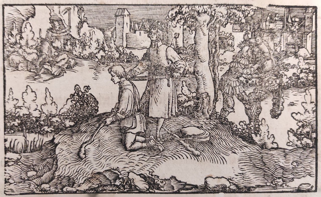 SCENA PER IL "DE REMEDIIS FORTUNAE" DI PETRARCA