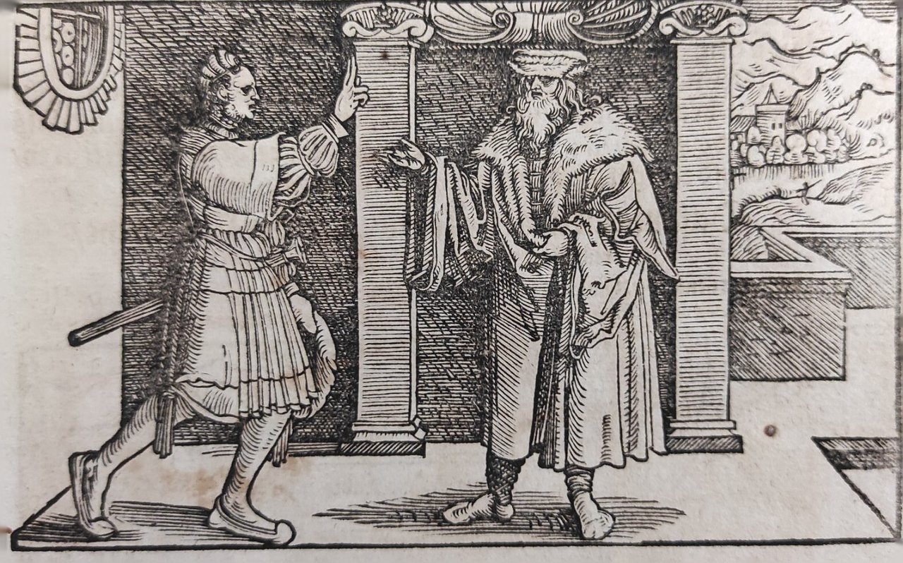 SCENA PER IL "DE REMEDIIS FORTUNAE" DI PETRARCA