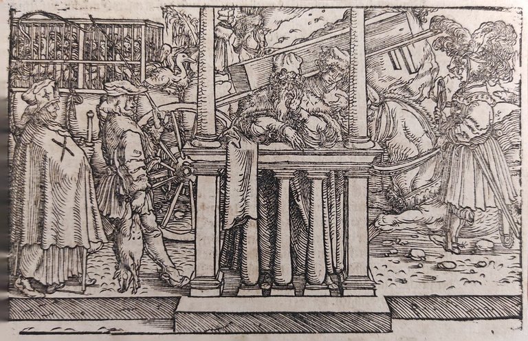 SCENA PER IL "DE REMEDIIS FORTUNAE" DI PETRARCA