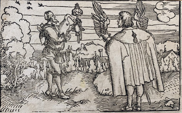 SCENA PER IL "DE REMEDIIS FORTUNAE" DI PETRARCA