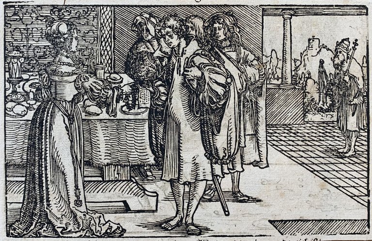 SCENA PER IL "DE REMEDIIS FORTUNAE" DI PETRARCA