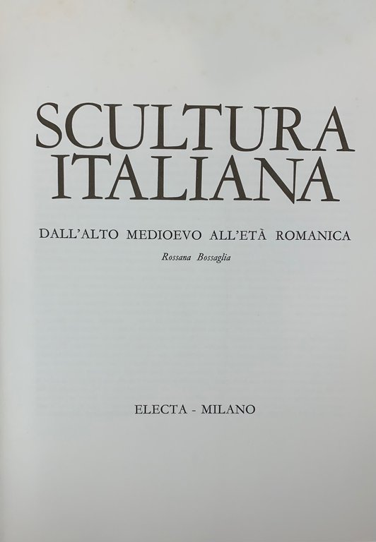 SCULTURA ITALIANA