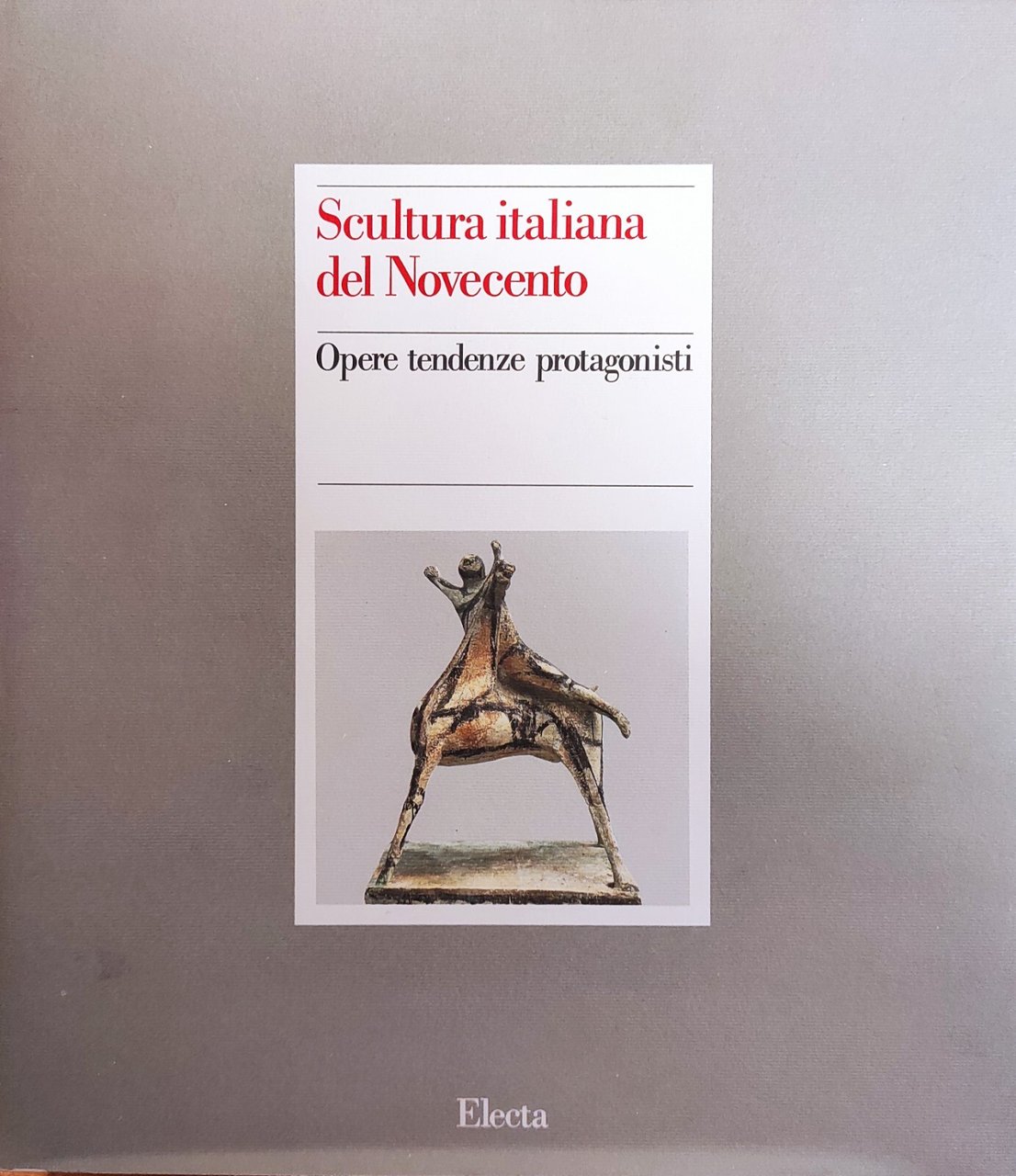 SCULTURA ITALIANA DEL NOVECENTO. OPERE TENDENZE PROTAGONISTI