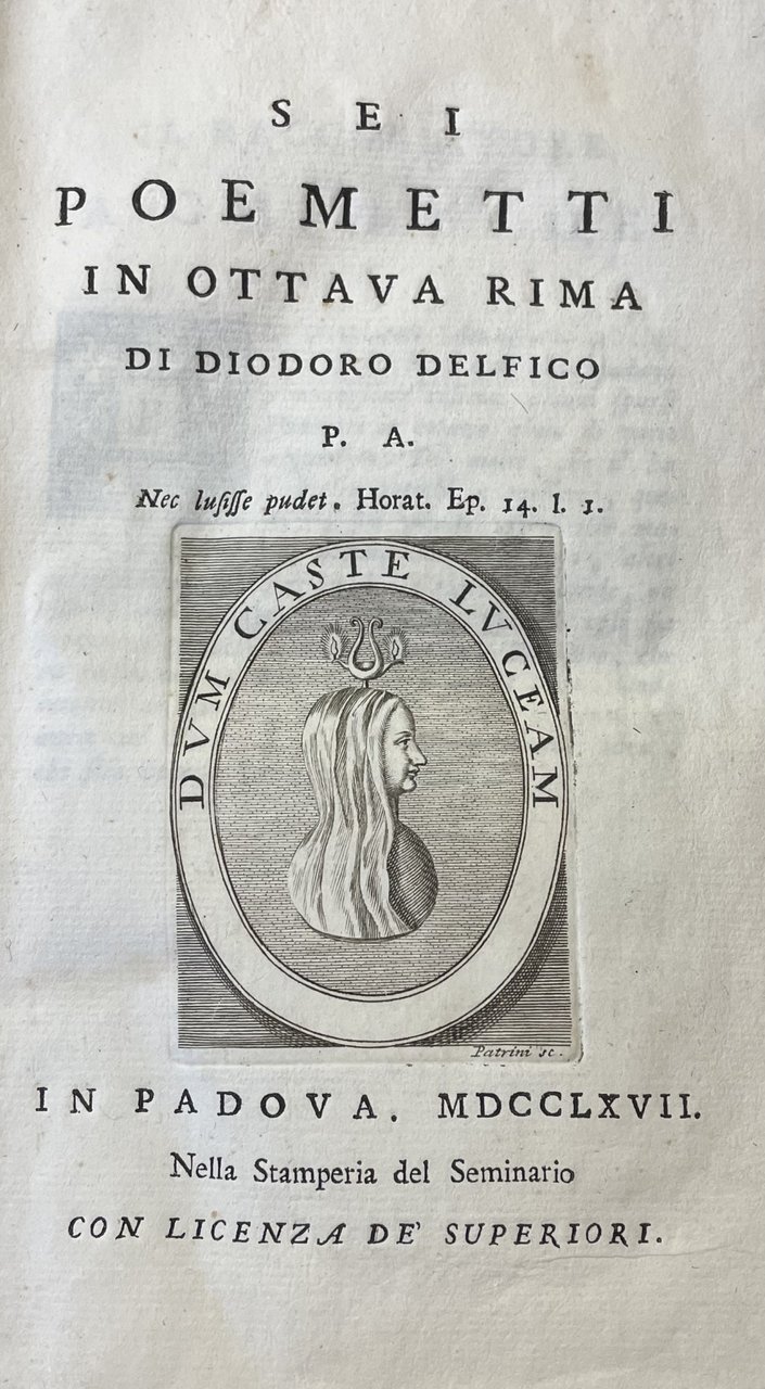 SEI POEMETTI IN OTTAVA RIMA