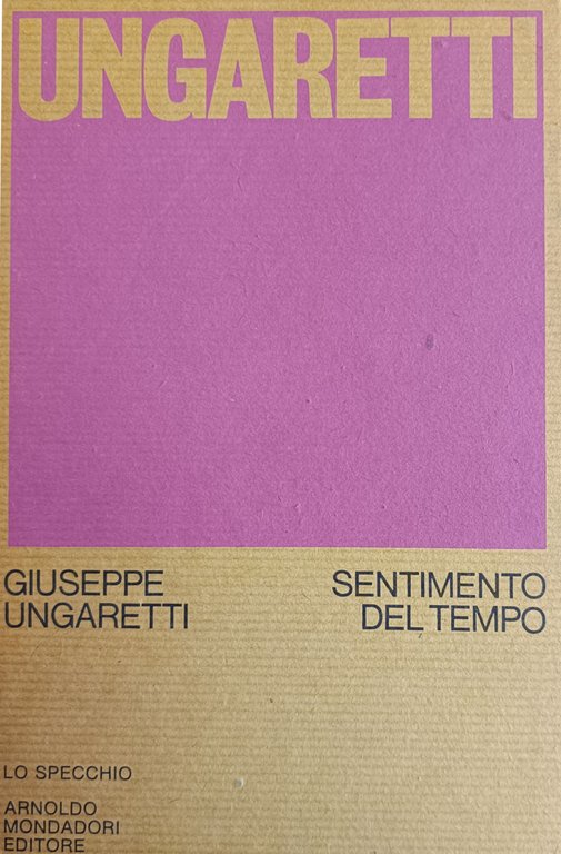 SENTIMENTO DEL TEMPO. 1919 - 1935
