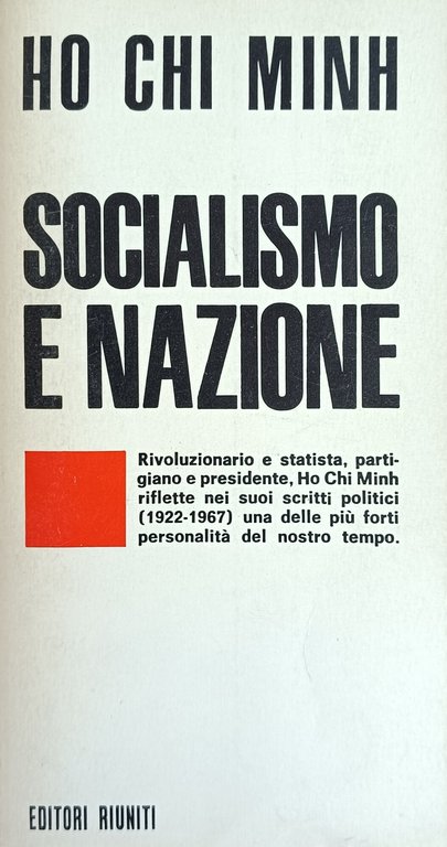 SOCIALISMO E NAZIONE