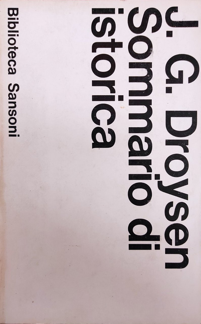 SOMMARIO DI ISTORICA