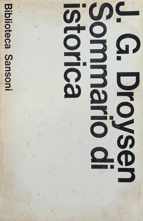 SOMMARIO DI ISTORICA