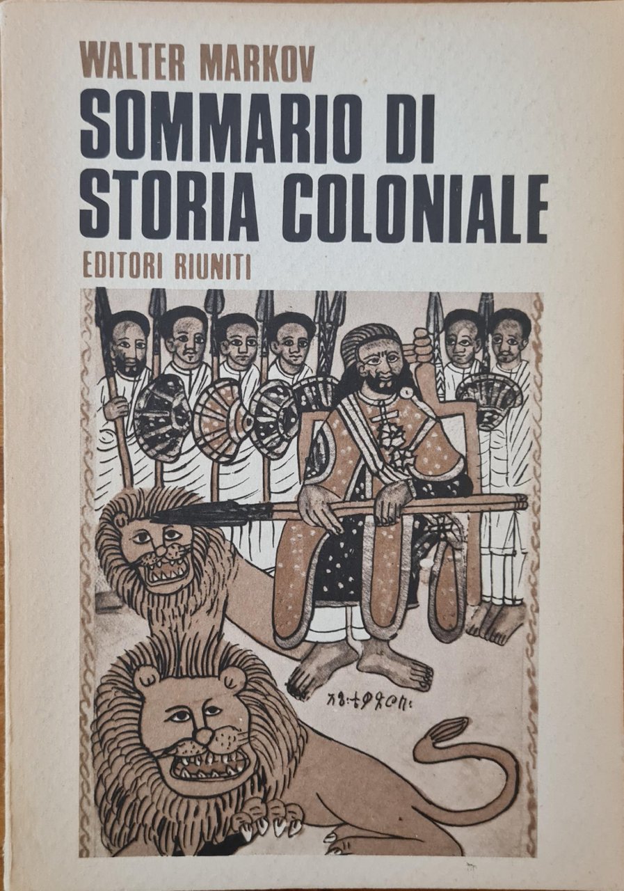 SOMMARIO DI STORIA COLONIALE