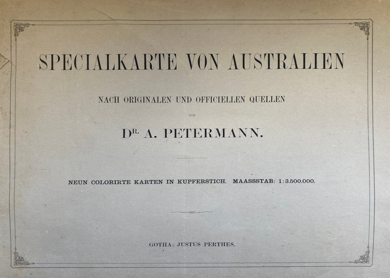 SPECIALKARTE VON AUSTRALIEN