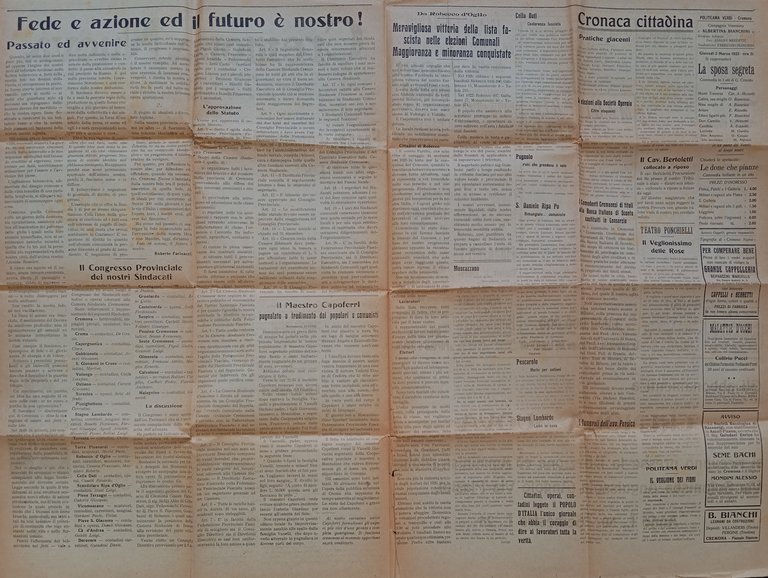 SQUADRISMO DAL MIO DIARIO DELLA VIGILIA. 1919 -1922 (con il …