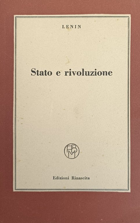 STATO E RIVOLUZIONE