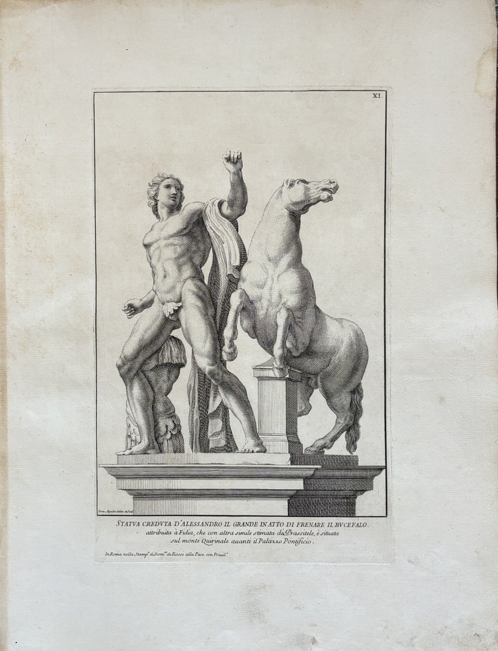 STATUA CREDUTA D'ALESSANDRO IL GRANDE IN ATTO DI FRENARE IL … | Immagine principale