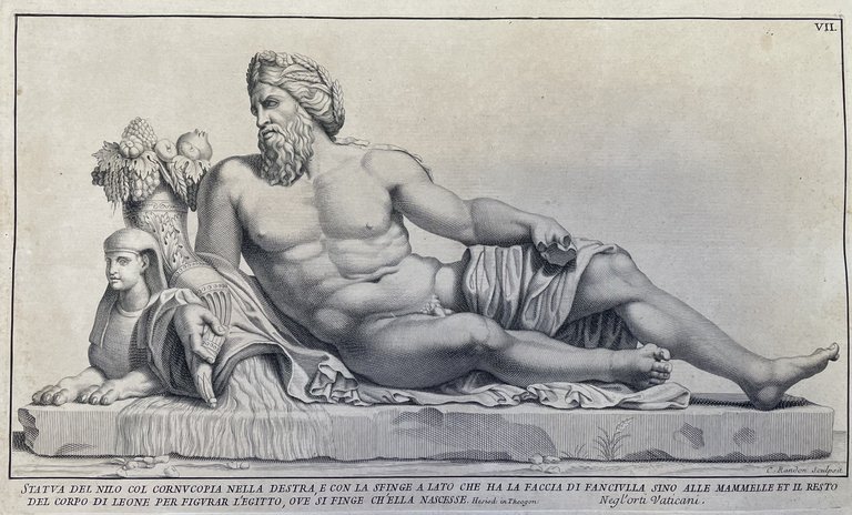 STATUA DEL NILO COL CORNUCOPIA