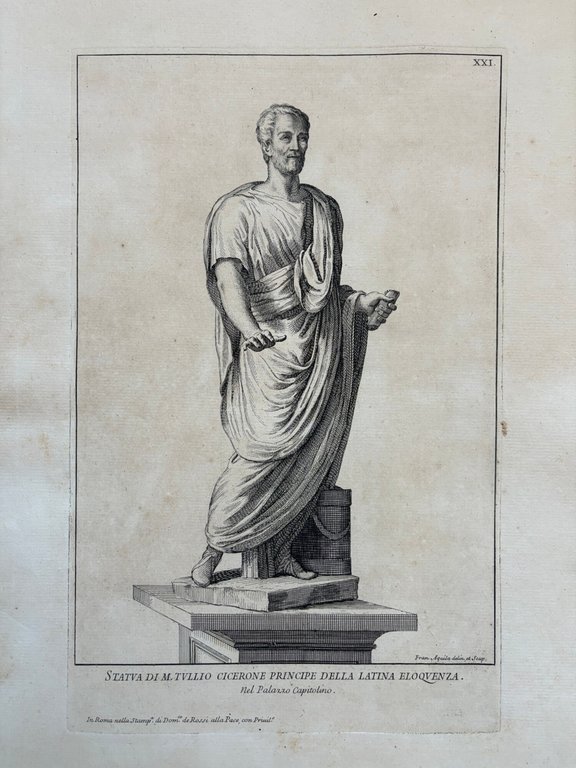 STATUA M. TULLIO CICERONE PRINCIPE DELLA LATINA ELOQUENZA