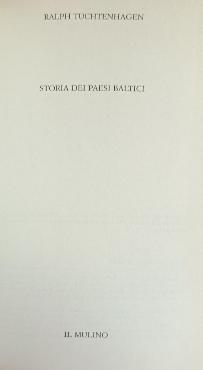 STORIA DEI PAESI BALTICI