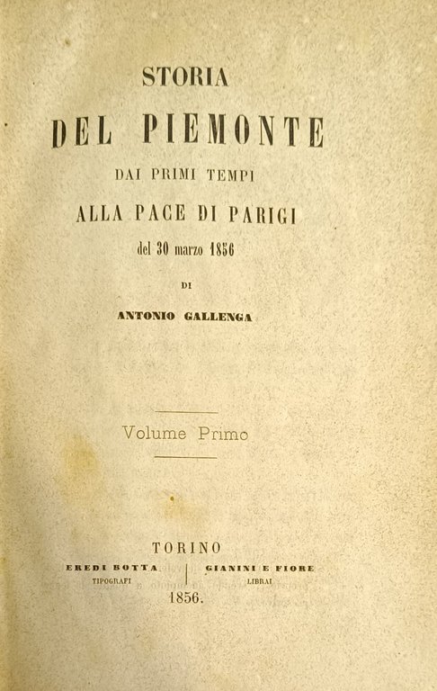 STORIA DEL PIEMONTE