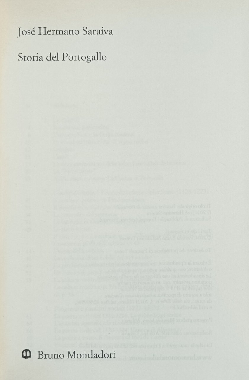 STORIA DEL PORTOGALLO