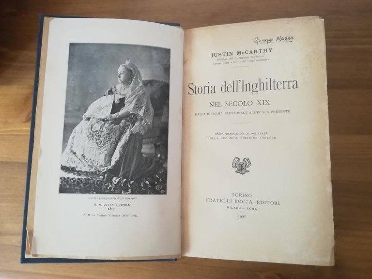 STORIA DELL'INGHILTERRA NEL SECOLO XIX. DALLA RIFORMA ELETTORALE ALL'EPOCA PRESENTE