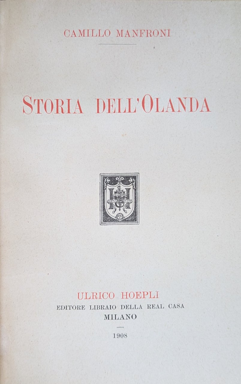 STORIA DELL'OLANDA