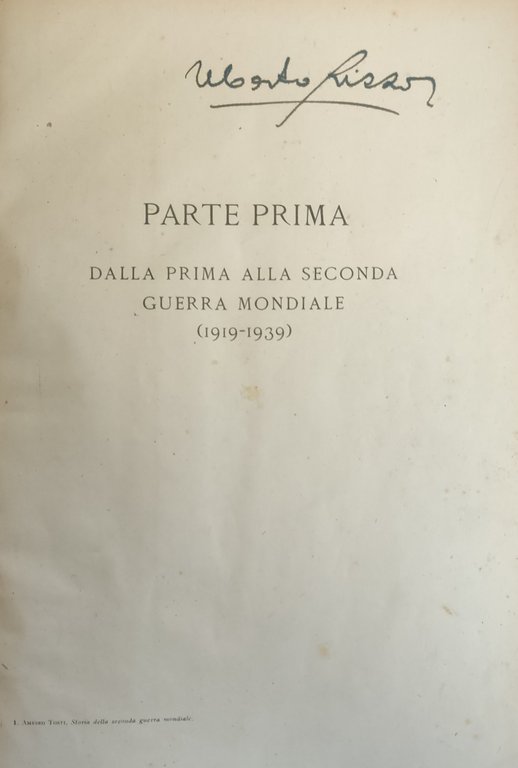 STORIA DELLA GUERRA MONDIALE 1919-1945