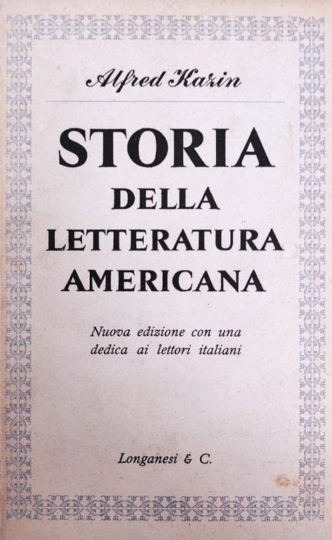 STORIA DELLA LETTERATURA AMERICANA