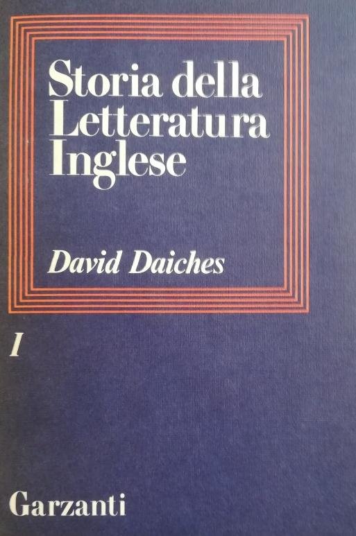 STORIA DELLA LETTERATURA INGLESE