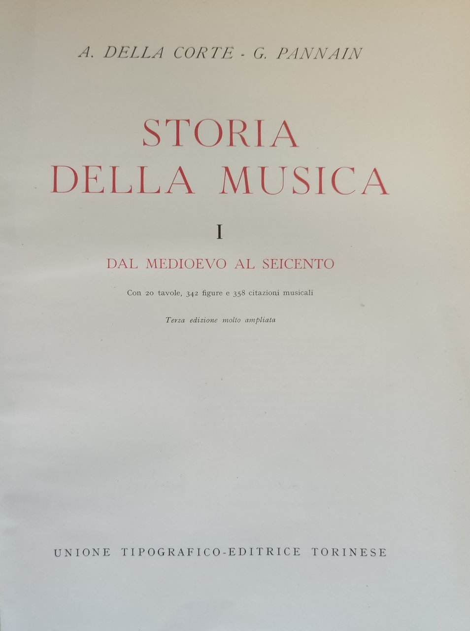 STORIA DELLA MUSICA