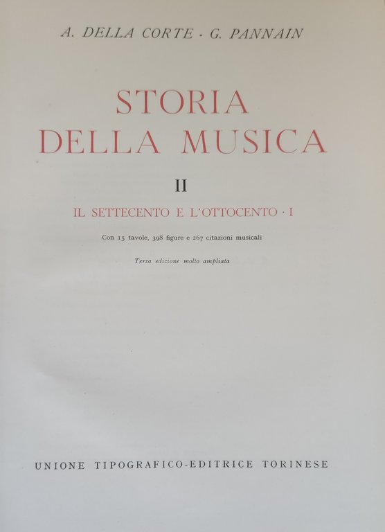 STORIA DELLA MUSICA