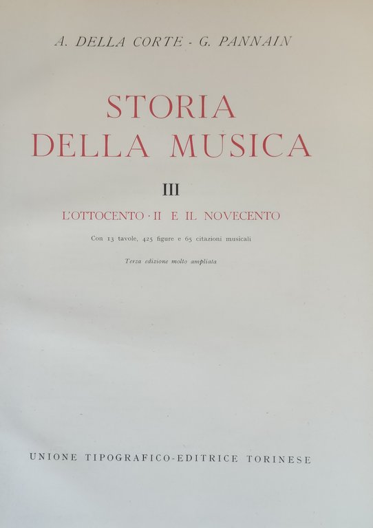 STORIA DELLA MUSICA