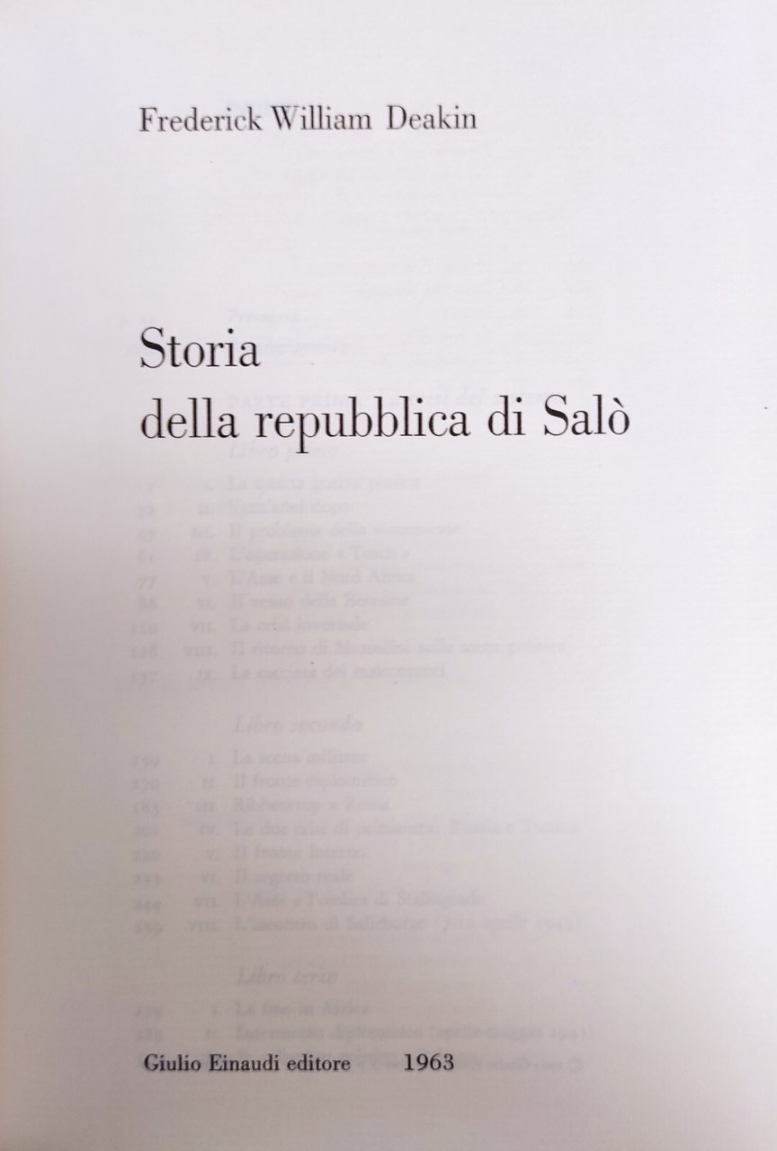 STORIA DELLA REPUBBLICA DI SALÒ