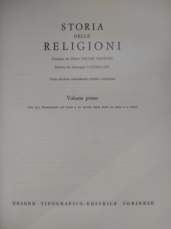 STORIA DELLE RELIGIONI