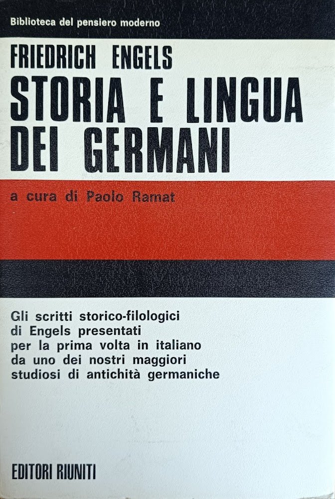 STORIA E LINGUA DEI GERMANI. SCRITTI FILOLOGICI