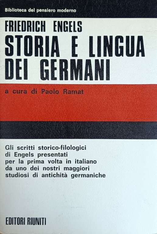 STORIA E LINGUA DEI GERMANI. SCRITTI FILOLOGICI