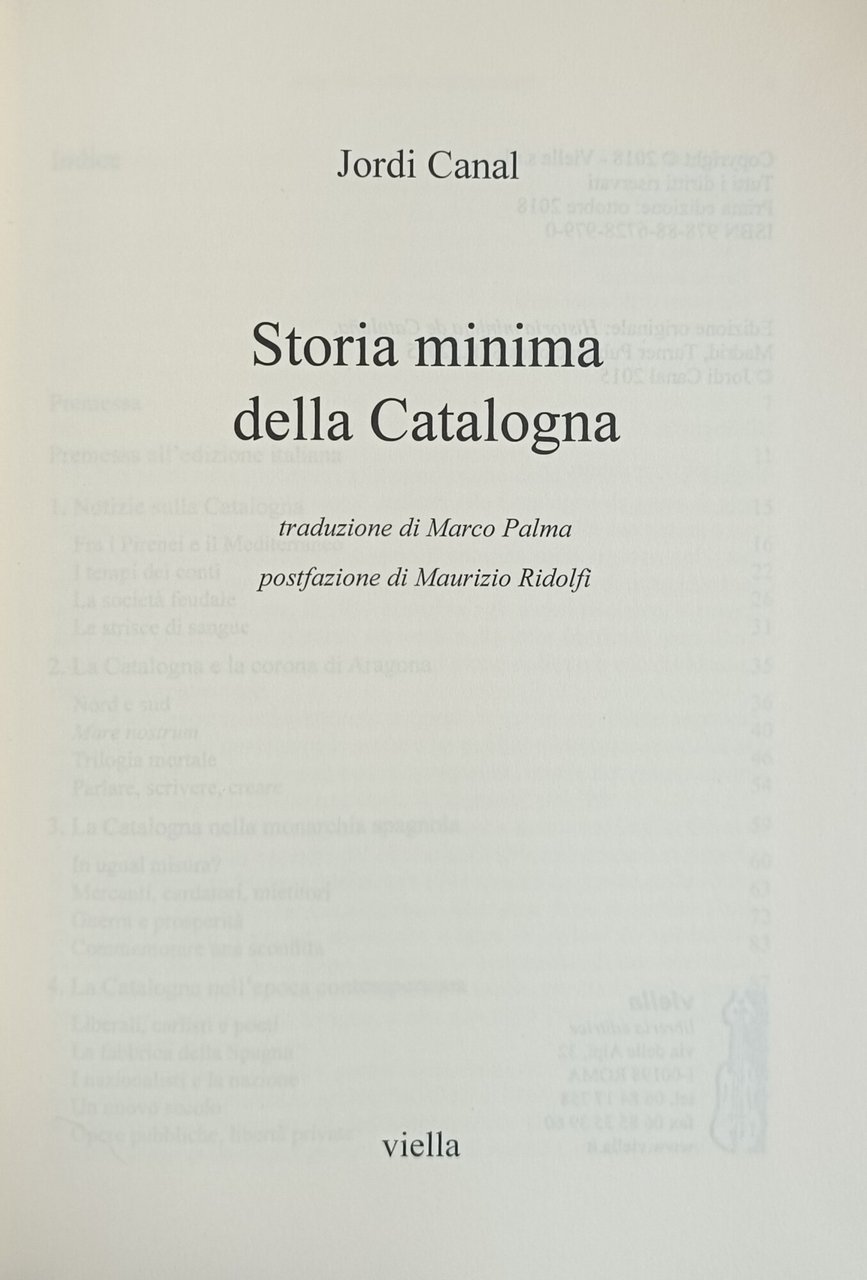 STORIA MINIMA DELLA CATALOGNA | Immagine principale