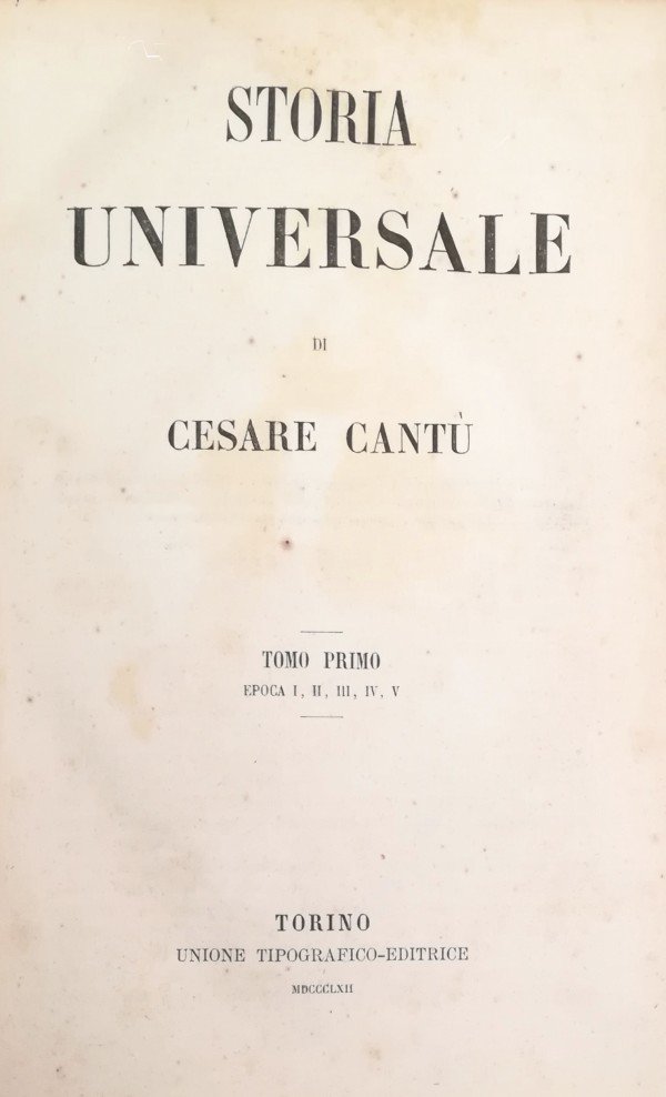STORIA UNIVERSALE | Immagine principale