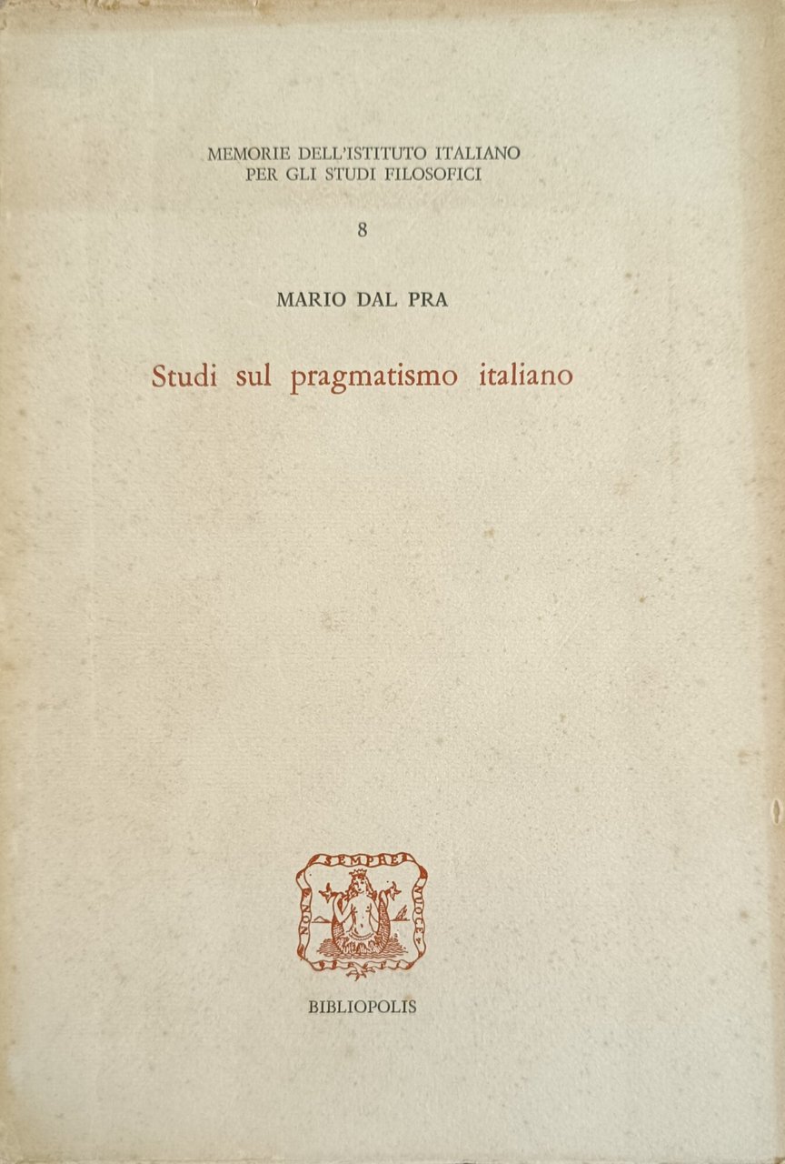 STUDI SUL PRAGMATISMO ITALIANO | Immagine principale