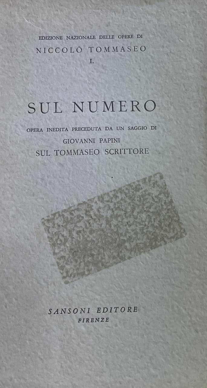 SUL NUMERO